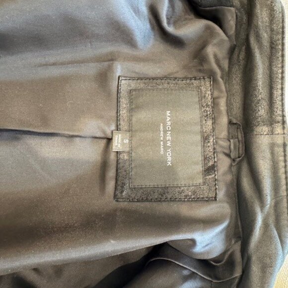 Black leather Marc New York moto jacket EUC.  Soft.  No rips, tears, stains - Picture 5 of 7